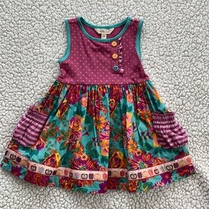Matilda Jane adorable Fall purple toddler dress 2T